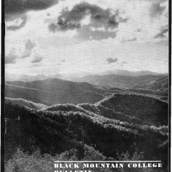 #1 Vol. II, No. 6 - 04.1944 Black Mountain College Bulletin. Courtesy of Western Regional Archives.
