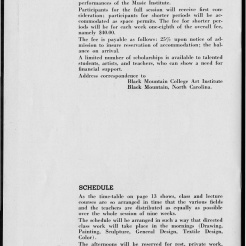 #10 Vol. II, No. 6 - 04.1944 Black Mountain College Bulletin. Courtesy of Western Regional Archives.