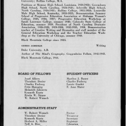 #12 Vol. II, No. 8. - 08.1944 Black Mountain College Bulletin. Courtesy of Western Regional Archives.