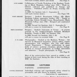 #6 May 1945 Vol. III, No. 6 Black Mountain College Bulletin. Courtesy of Western Regional Archives