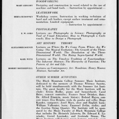 #8 May 1945 Vol. III, No. 6 Black Mountain College Bulletin. Courtesy of Western Regional Archives