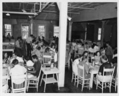 Dining Room, Blue Ridge campus, Black Mountain College, ca. 1940. Courtesy of Western Regional Archives