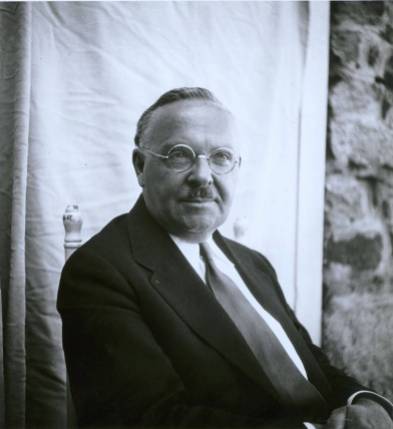 Portrait of John Andrew Rice (Classics instructor, 1933-1939). Rice was also the first Rector of Black Mountain College. Courtesy of Western Regional Archives.